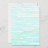 Unter dem Meer Tiere 2. Geburtstag Einladung (Rückseite)