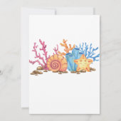 Unter dem Meer Tiere Baby Dusche Einladung (Rückseite)