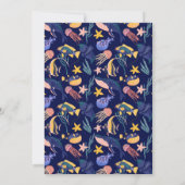 Unter dem Meer Tiere Baby Dusche Einladung (Rückseite)