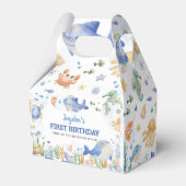 Unter dem Meer Tiere Jungen Geburtstag Geschenkschachtel (Rückseite)