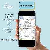 Unter dem Meer Tiere Nautical Oh Boy Baby Dusche Einladung