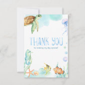 Unter dem Meer Vielen Dank Dankeskarte (Vorderseite)