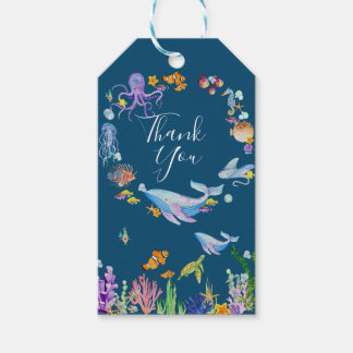 Unter dem Meer vielen Dank Geschenkanhänger