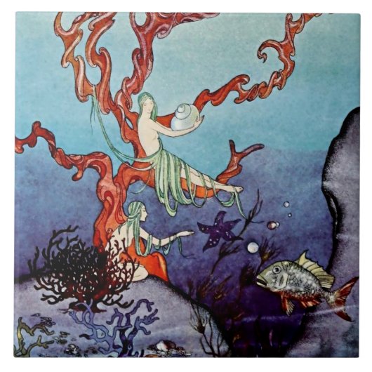 "Unter dem Meer" von Viriginia Frances Sterrett Fliese (Vorderseite)