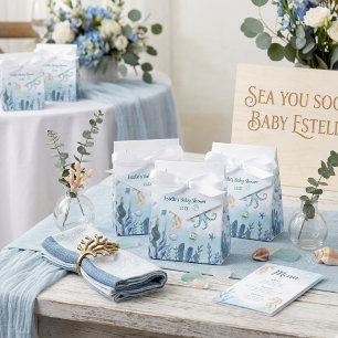 Unter dem Meer Wal Octopus Seestern Baby Shower Geschenkschachtel