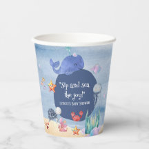 Unter dem Meer Wal Quallen Seestern Baby Shower
