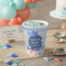 Unter dem Meer Wal Quallen Seestern Baby Shower