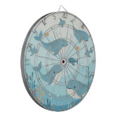 Unter dem Meer Wale & Fische Kinder Dartscheibe (Vorderseite Links)