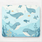 Unter dem Meer Wale & Fische Kinder Mousepad (Vorne)