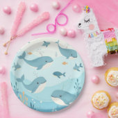 Unter dem Meer Wale & Fische Kinder Pappteller (Party)