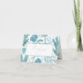 Unter dem Meer Wasserfarbe Nautic Vielen Dank Dankeskarte (Vorderseite)