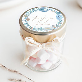 Unter dem Meer Wasserfarbe Nautic Vielen Dank für  Runder Aufkleber