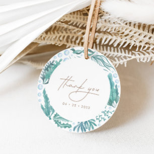 Unter dem Meer Wasserfarbe Nautic Vielen Dank Geschenkanhänger