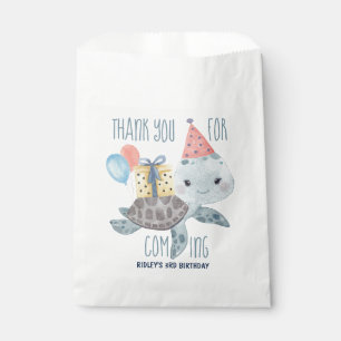 Unter dem Meer Wasserfarbe Schildkröte Geburtstag Geschenktütchen