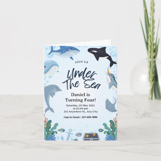 Unter dem Meer Wasserhaie Ankündigung (Vorderseite)