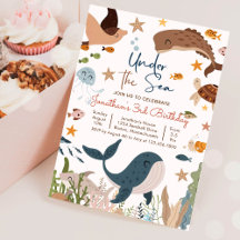 Unter dem Meer Whale Shark Turtle Sea Life Geburts