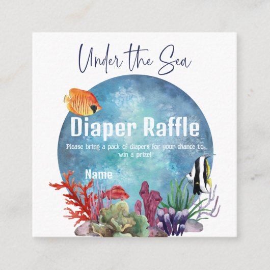 Unter dem Meer Windelwindspuldusche Begleitkarte (Vorderseite)