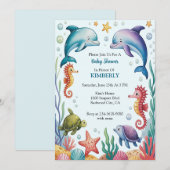 Unter dem Meeresabenteuer Einladung (Vorne/Hinten)