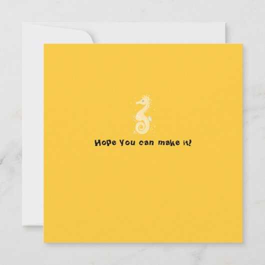 Unter dem Meeresaquarium Glückwunsch zum Geburtsta Einladung (Rückseite)