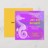 Unter dem Meeresaquarium Glückwunsch zum Geburtsta Einladung (Vorne/Hinten)