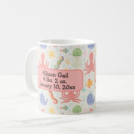 Unter dem Meeresaugenkrebs Kaffeetasse (Vorderseite Links)