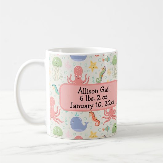 Unter dem Meeresaugenkrebs Kaffeetasse (Links)