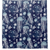 Unter dem Meeresbadewaschvorhang Duschvorhang (Vorderseite)