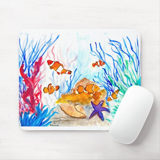 Unter dem Meeresfarbenmeer Mousepad (Mit Mouse)