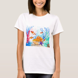 Unter dem Meeresfarbenmeer T-Shirt