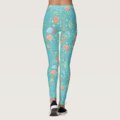 Unter dem Meeresfarbmuster Leggings (Rückseite)