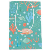 Unter dem Meeresfarbmuster Mittlere Geschenktüte (Vorderseite)