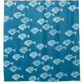 Unter dem Meeresfischdesign Duschvorhang (Vorderseite)