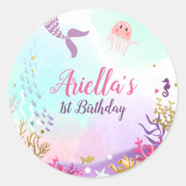 Unter dem Meeresfrüchte-Aufkleber Umschlag Aufkleb Runder Aufkleber