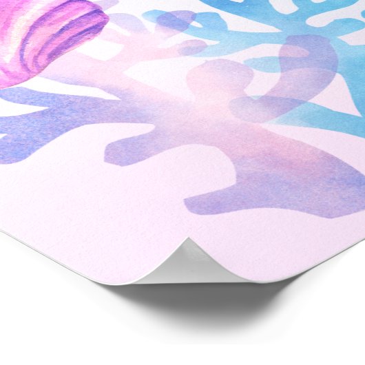 Unter dem Meeresgeschlecht offenbart Begrüßungszei Poster (Ecke)