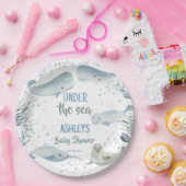 Unter dem Meeresjunge Babydusche bedruckt Pappteller (Party)