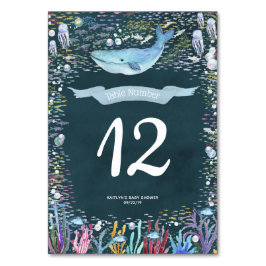 Unter dem Meeresmeer thematisches Party Tischnummer