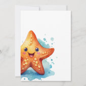 Unter dem Meeresmeer Tierjunge zum Geburtstag Einl Einladung (Rückseite)