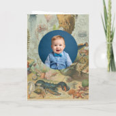 Unter dem Meeresmeer Tierschutzrückgabe zum Geburt Einladung (Rückseite)