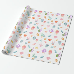 Unter dem Meeresmuster Geschenkpapier