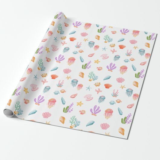 Unter dem Meeresmuster Geschenkpapier (Ungerollt)
