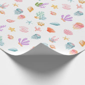 Unter dem Meeresmuster Geschenkpapier (Ecke)