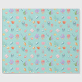 Unter dem Meeresmuster Geschenkpapier (Flach)