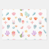 Unter dem Meeresmuster Geschenkpapier Set (Vorderseite)