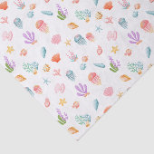 Unter dem Meeresmuster Seidenpapier (Ausschnitt)