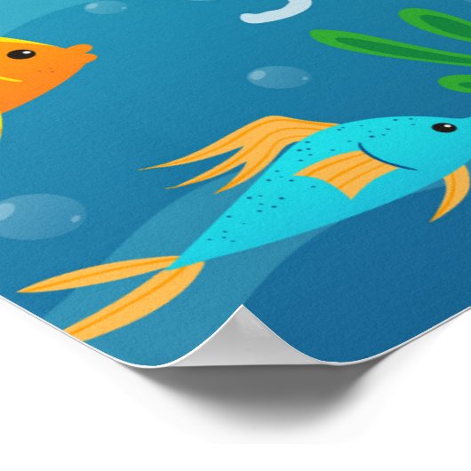 Unter dem Meeresplakat Poster (Ecke)