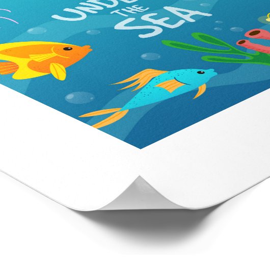 Unter dem Meeresplakat Poster (Ecke)