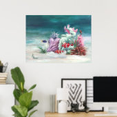 Unter dem Meeresposter drucken Poster (Heimbüro)