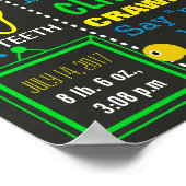 Unter dem Meeresschild Erster Geburtstag Poster (Ecke)