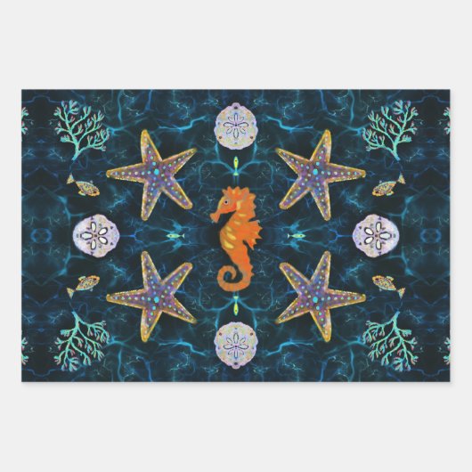 Unter dem Meeresschildkrötenpapier Geschenkpapier Set (Vorderseite)