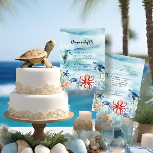 Unter dem Meeresschildkrötenschutzschildkröten-Win Begleitkarte